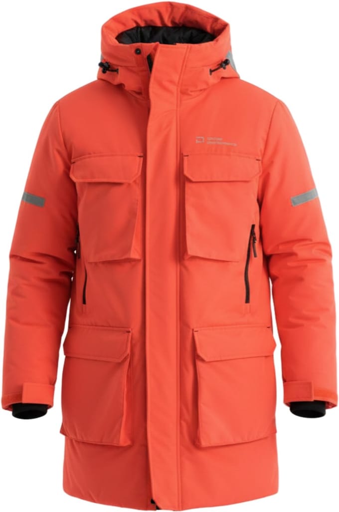 OMBRE Jas - Lange Mouw - Rits - Effen Oranje M