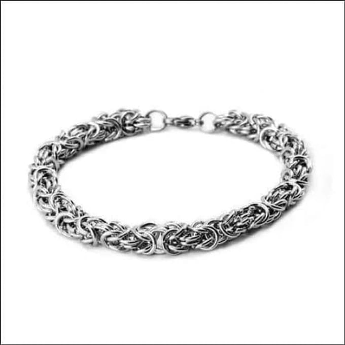 Rvs sieraden - Stalen konings armband byzantijnse 7mm -19cm Trendy