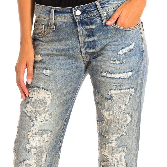 Straight Jeans Le Temps des Cerises JH711FOSWT391-BLUE