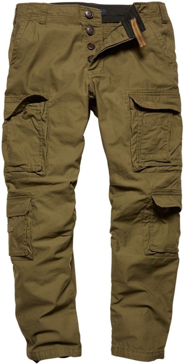 Vintage Industries Cargo-broek Pack Pants Olive