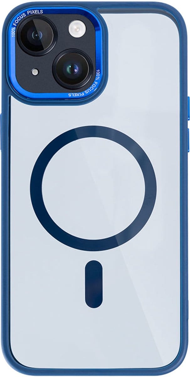 Rixus Classic 04 Case With MagSafe For iPhone 15 Plus Dark Blue
