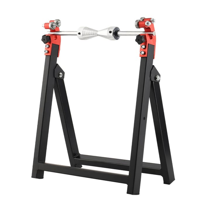 Équilibreuse statique de roue de moto pliable 5 *23, équilibrage, support de pneu blanc
