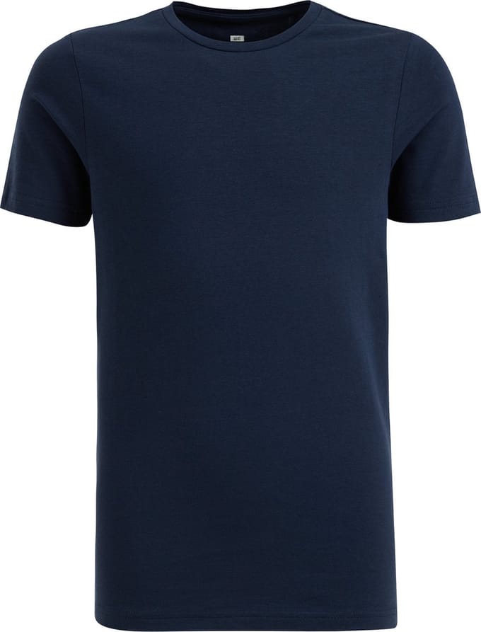 WE Fashion Jongens basic T-shirt met ronde hals van katoenmix