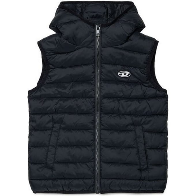 Herenvest met capuchon zwart