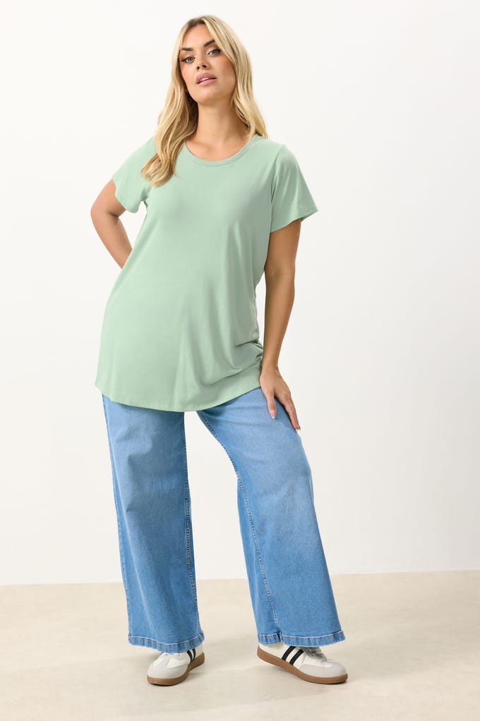Yours Mintgroen Tshirt Size 50-52