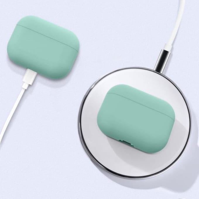 Siliconen case - geschikt voor Airpods Pro - Mint