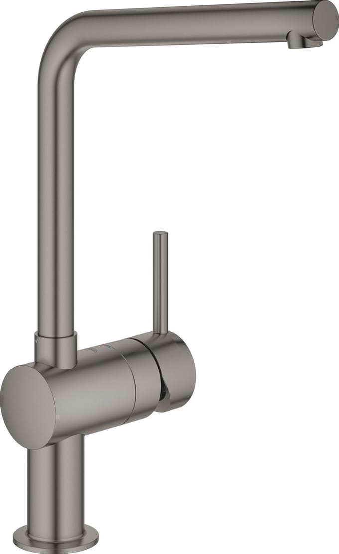 GROHE Minta keukenkraan - hoge draaibare uitloop - Brushed Hard graphite (mat antraciet)