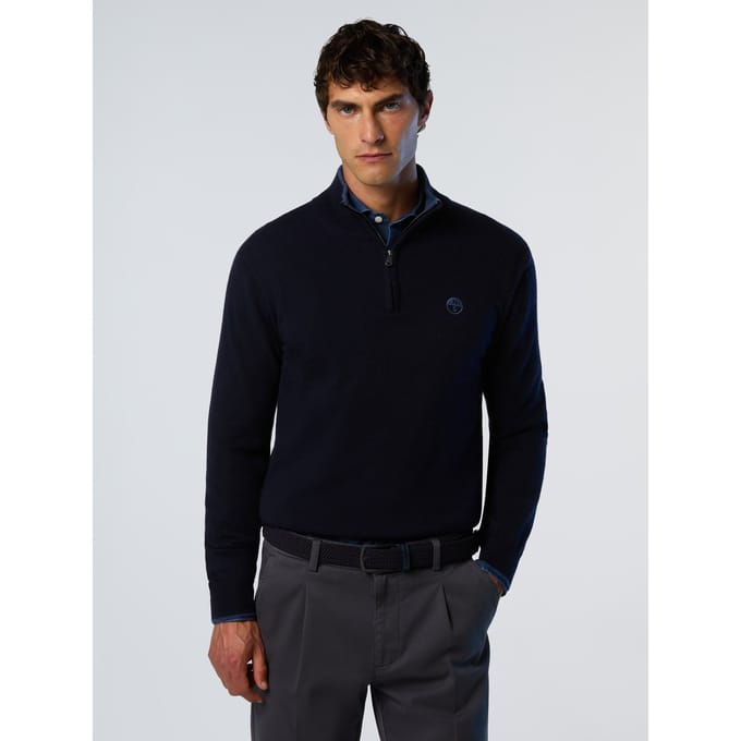 North Sails Knit Half Zip Sweater Heren - Maat L