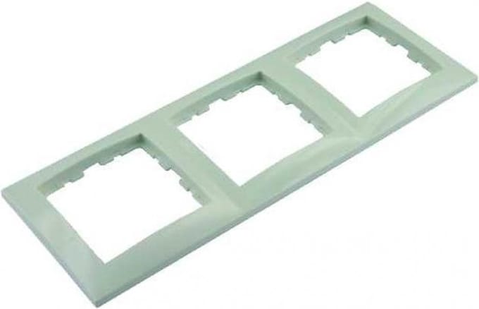 BERKER S1 afdekraam 3-voudig, inbouw | CREME