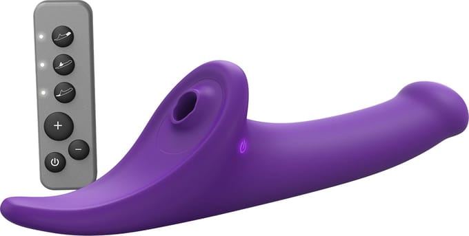 Strap-On-Me - Multi Orgasm Dildo - Strapless Strap-on met Luchtdruk Stimulatie - Paars