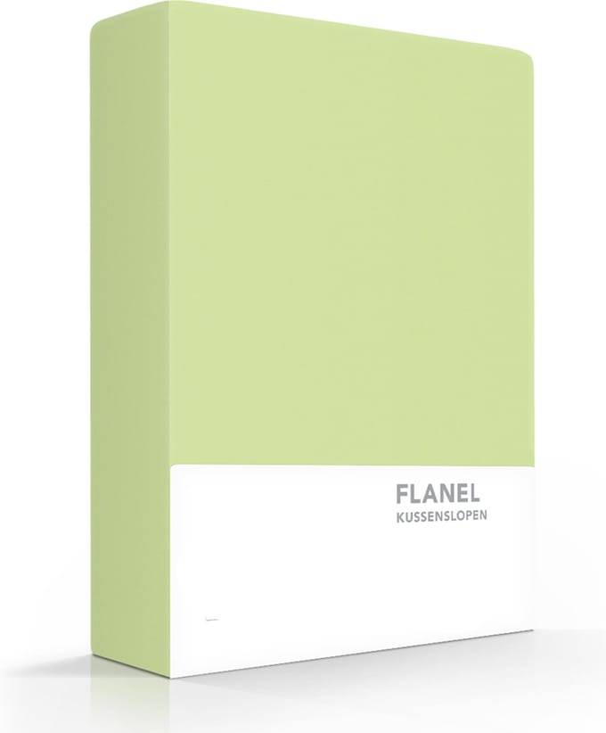 Zavelo Flanel kussenslopen Limoen (set van 2)-60 x 70 cm (standaard)