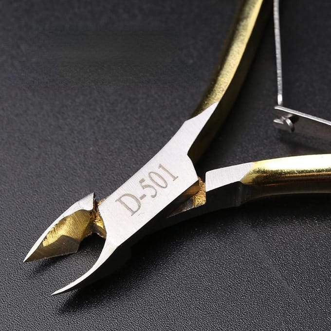 Vingernagel Teennagel Nagelriemtang Trimmen Roestvrijstalen nagelknipper Snijder Nagelriemschaar Tang Manicure Gereedschap goud