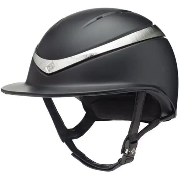 Helm paardrijden pic groot glanzend Charles Owen luxe