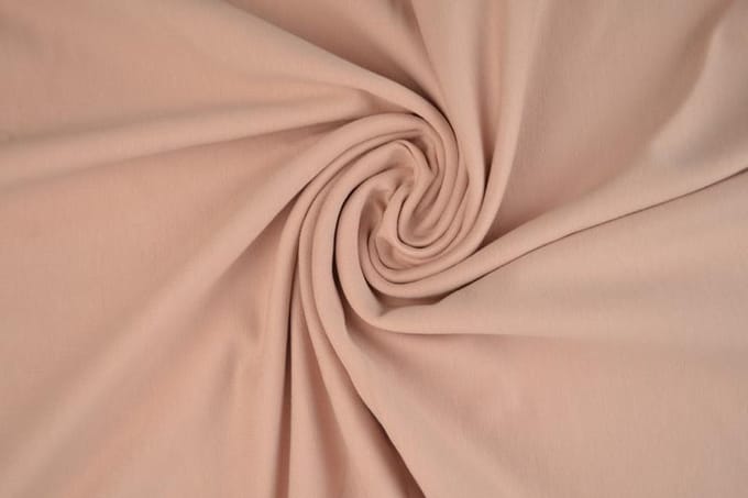 French terry stof - Dusty roze - 10 meter