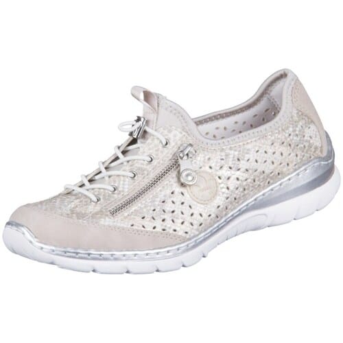 Rieker dames slip-on schoenen beige