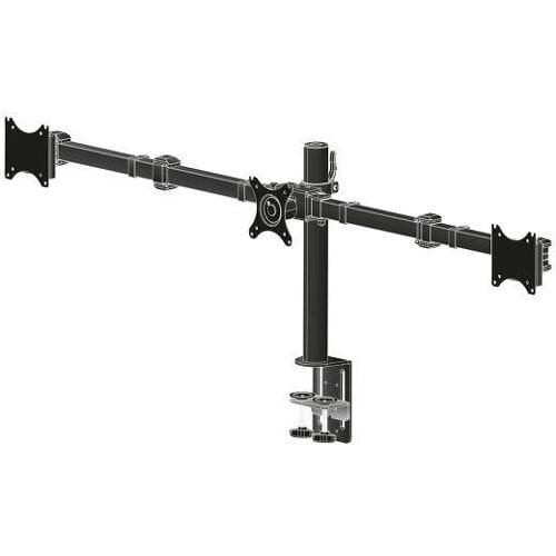 Iiyama DS1003C-B1 Tafelbeugel voor monitor 25,4 cm (10) - 68,6 cm (27) In hoogte verstelbaar, Kantelbaar, Zwenkbaar, Draaibaar, Roteerbaar