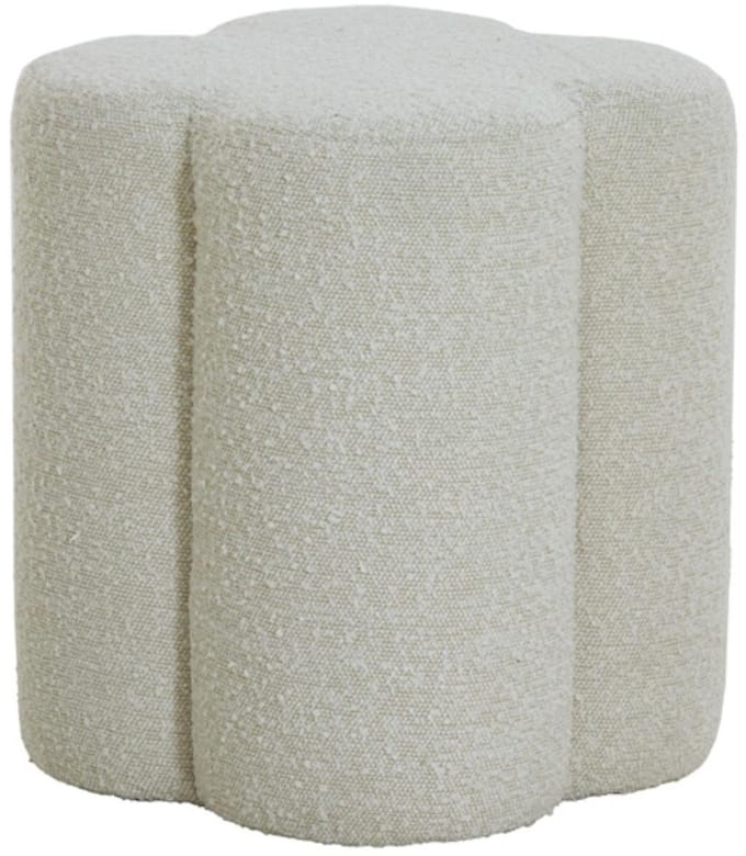 Light & Living Poef Nalani - Wit - 38x38x45cm - Modern