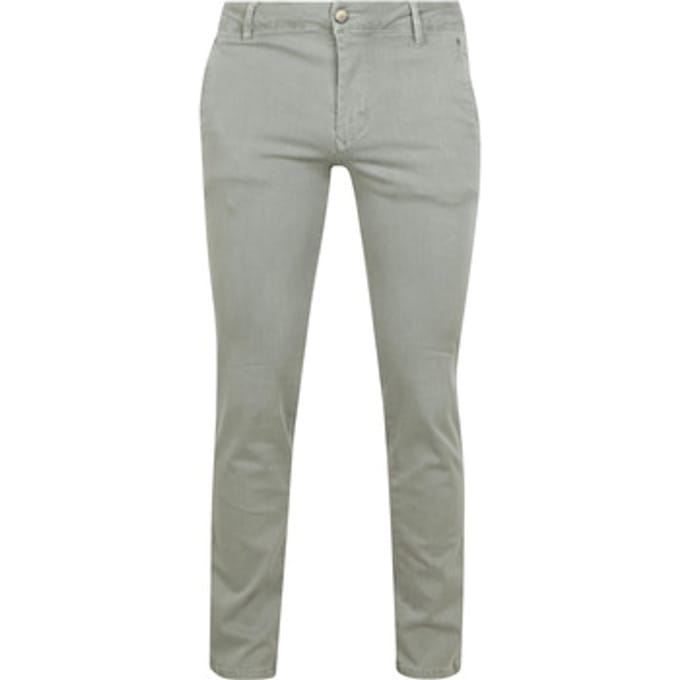 Suitable Chino broek Philo Flex Lichtgroen - Maat W 34 - L 32 - Heren - Mannen broeken