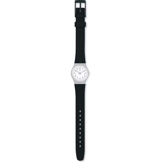 Swatch Plastic - Originals Small (25mm) - L ALB184 LB184 Something Black Horlogeband