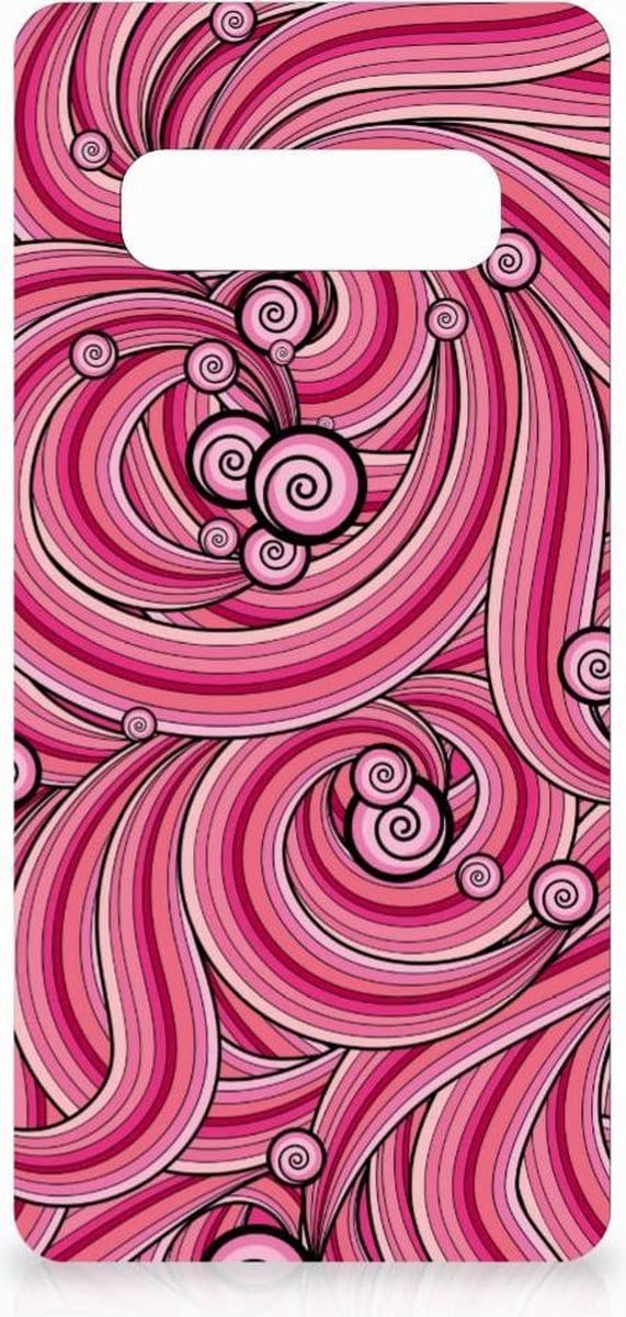 Samsung Galaxy S10 Plus Hoesje maken Swirl Pink