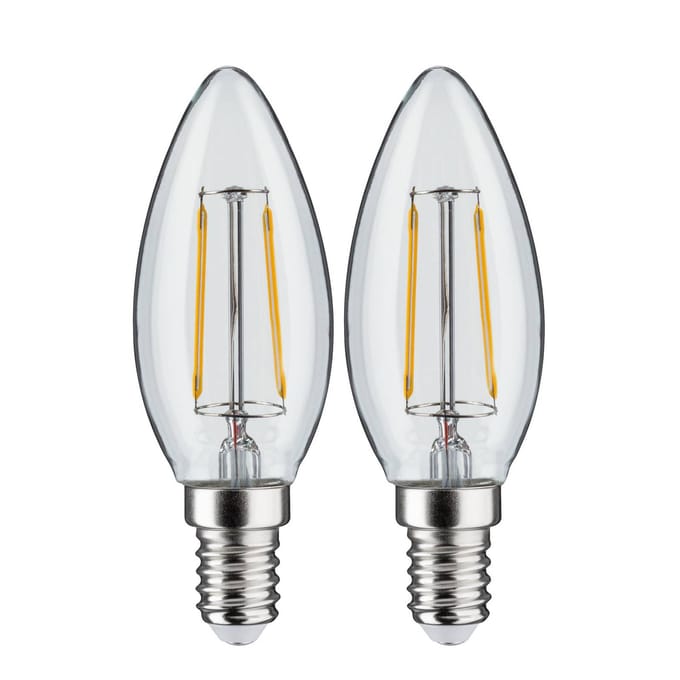 Paulmann LED kaars E14 2,7W 2700K filament 2/set