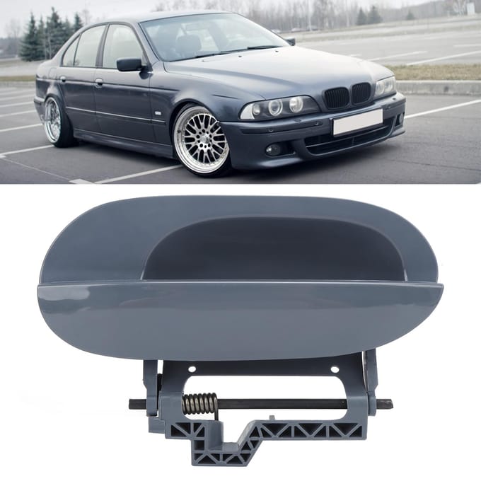 Buitenkant Buitenste Achterste Linker Zijde Deurklink ABS 51228245465 Vervanging voor E39 1997?2003 black