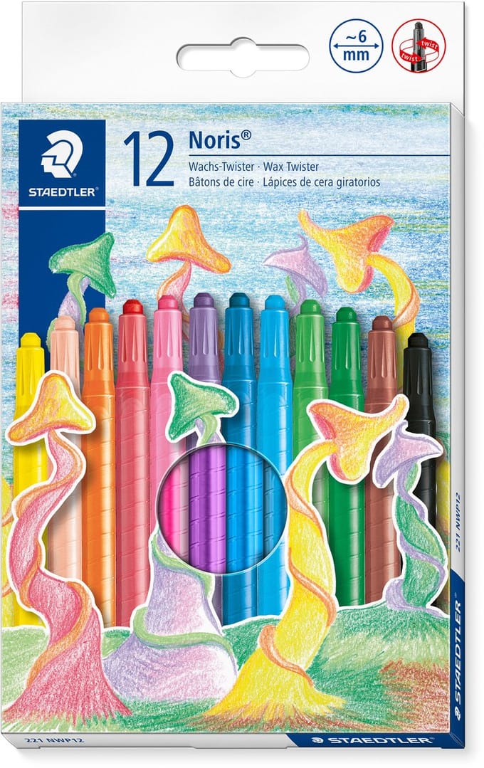 Speelgoed | Creatief / Artwork / Diy - Noris Club Wax Twister - Set 12 St
