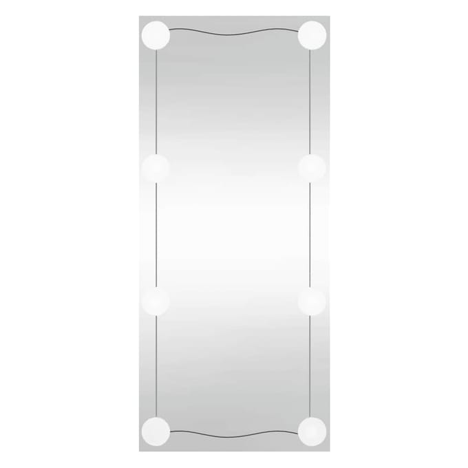 vidaXL - Wandspiegel - met - LED's - rechthoekig - 40x80 - cm - glas
