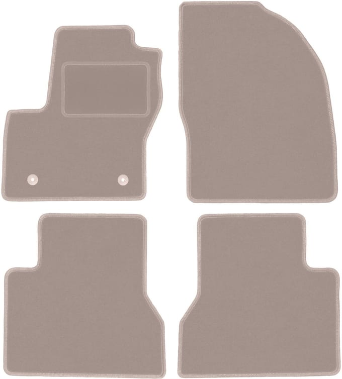 Beige veloursmatten voor: Ford Tourneo Connect combivan (2013-2017)