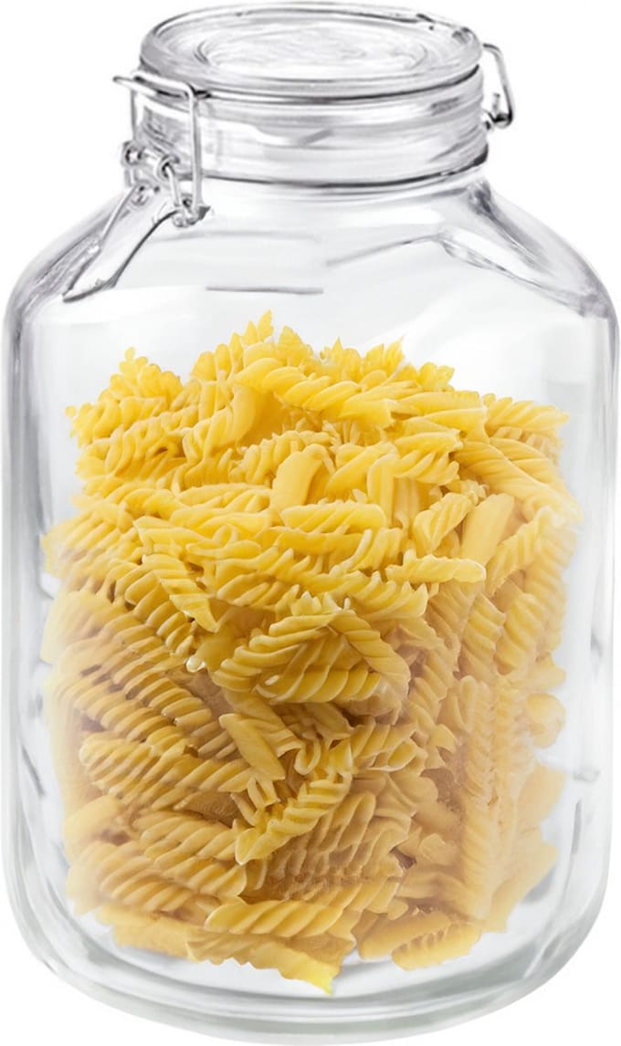 Weckpot/inmaakpot - 5000 ml - glas - beugelsluiting - D17 x H29 cm