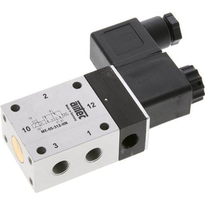 3/2 G1/8'' Magneetventiel Extern 24V DC -0.95-10bar/-13.2-140psi Airtec