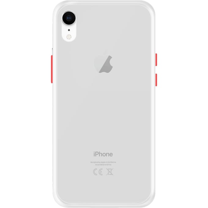 iPhone XR Back Cover - Wit/Transparant