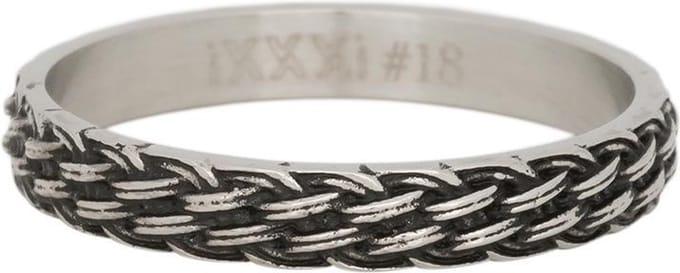 iXXXi Vulring 4mm Lucky Knot Zilverkleurig - maat 17