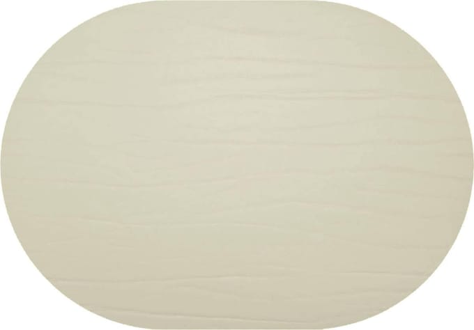 Daff Leatherixx Dumbo Placemat - Leer - Ovaal - 34 x 42 cm - Grigio