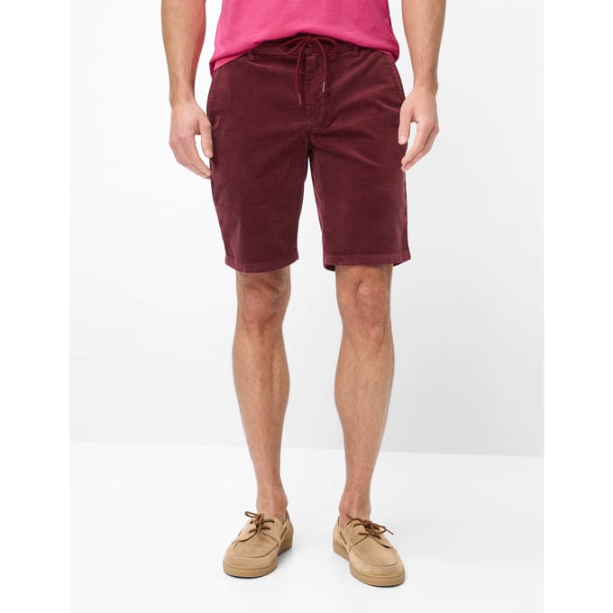 Brax Heren Bermuda  Style BALU WILDBERRY, donkerrood, maat 30