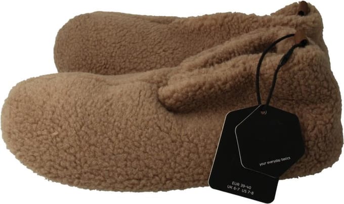 Apollo Slof dames teddy beige 39/40 1 Paar