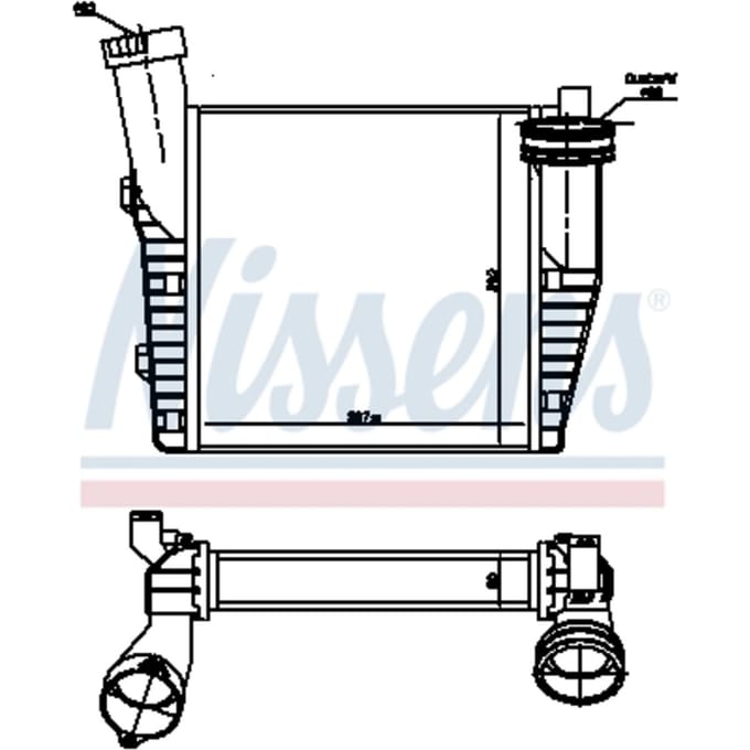 Intercooler NISSENS 96688