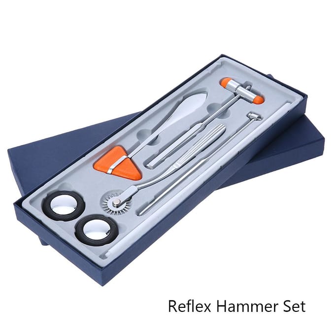 5 IN 1 Medische Neurologische Massage Hamer Multifunctionele Percussie gray