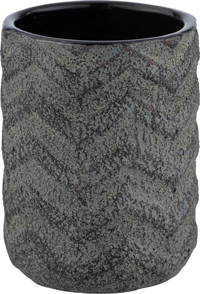 Wenko Badkamerbeker Mantua 10 X 7,5 Cm Keramiek Zwart