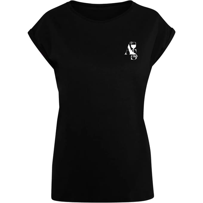 Mister Tee - A S Club Extended Shoulder Dames Tshirt - S - Zwart