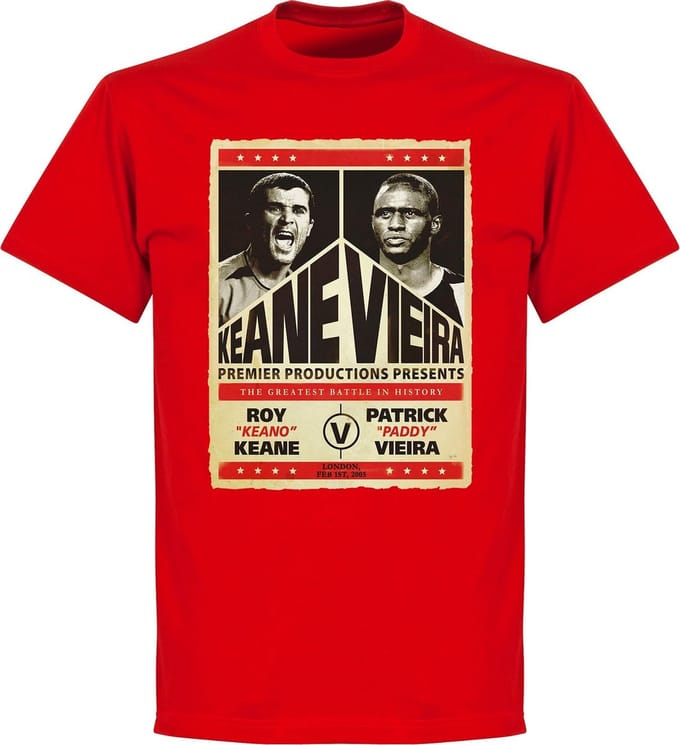 Keane vs. Viera Battle T-shirt - Rood - XL