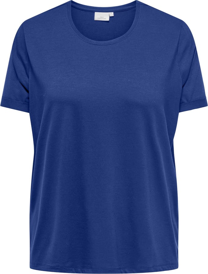 ONLY CARMAKOMA - CARMOSTER S/S FOLD UP TOP JRS NOOS - Dames - T-shirts