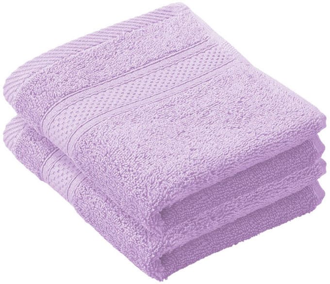 De Witte Lietaer Douchelakens Stephanie - Set 2 stuks - 70 x 140 cm - Lila - Katoen