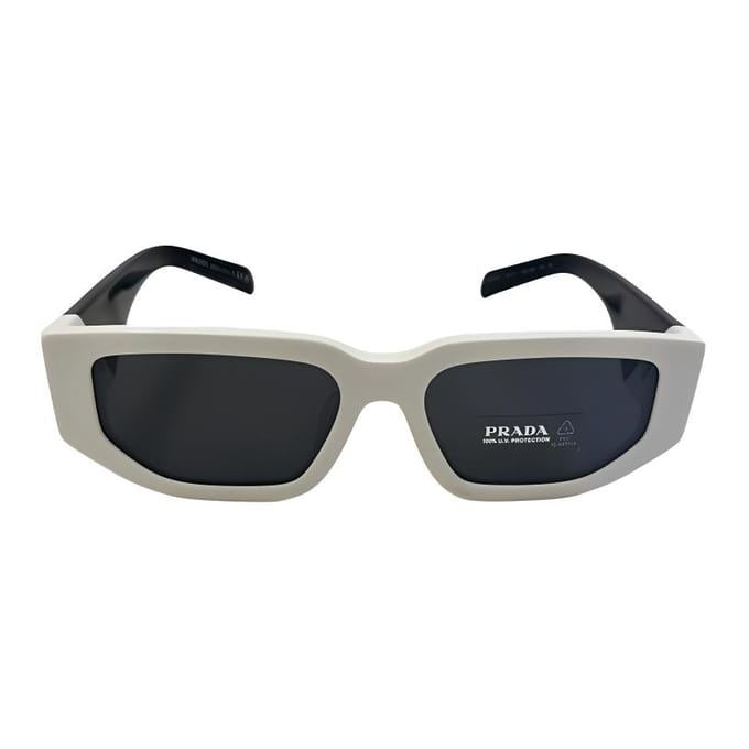 Lunettes de soleil Prada à monture irrégulière Lunettes de soleil unisexes Blanc 0PR09ZSF1425S055 Basic Packaging-Eyeglass Case+Box black