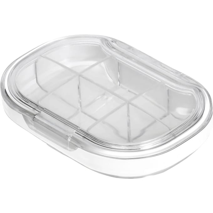 Draagbare Mini Pilendoosje Reis Pillen Dispenser Organizer Huishoudelijk Voedselkwaliteit Afgesloten Opslag wit