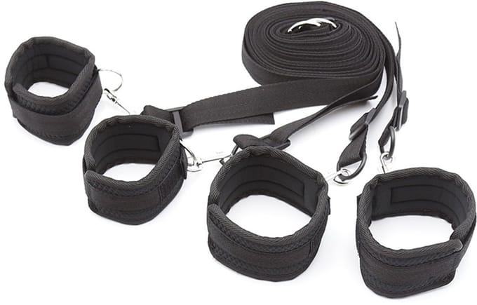Fixxx - Bondage Bed Boeien - Zwart