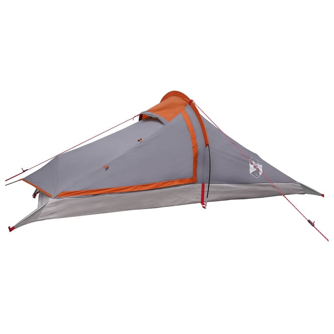 vidaXL - Backpacking - Tent - 2-persoons - Grijs - en - Oranje