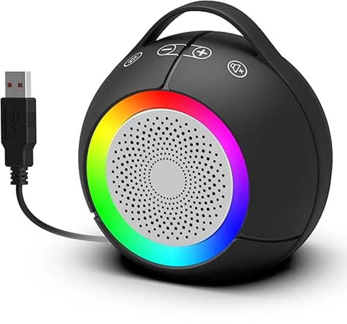 Draagbare USB Computerluidsprekers met RGB Licht en Aanraakbediening