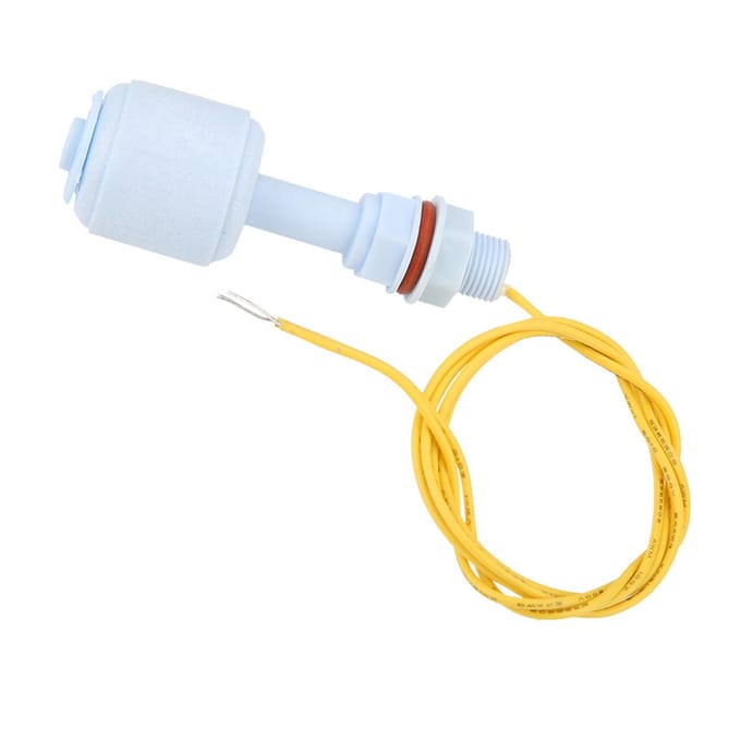 Waterniveausensor Verticale Vlakschakelaar voor Aquarium Pompbesturing Vloeistofregelaar 110V white