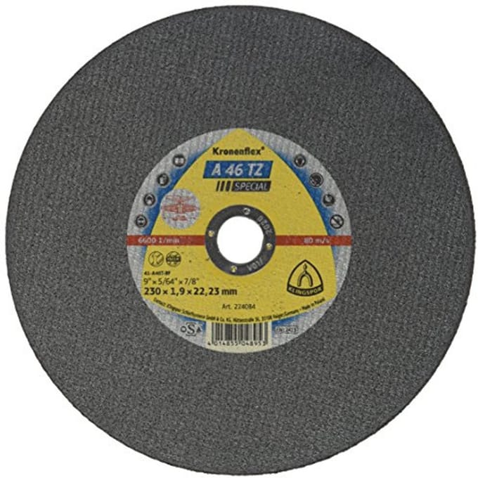 Doorslijpschijf 230 mm x 1,9 mm voor handmatig snijden
